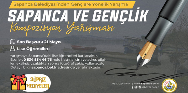 BELEDİYEDEN 'SAPANCA VE GENÇLİK' TEMALI YARIŞMA