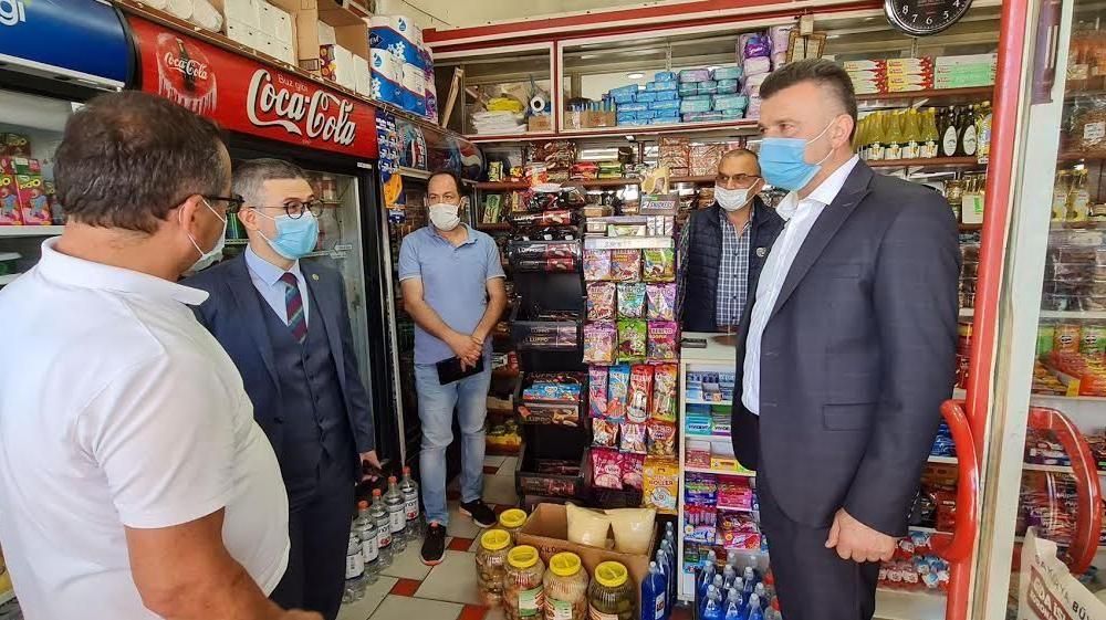 KAYMAKAM VE BAŞKANDAN ESNAF ZİYARETİ