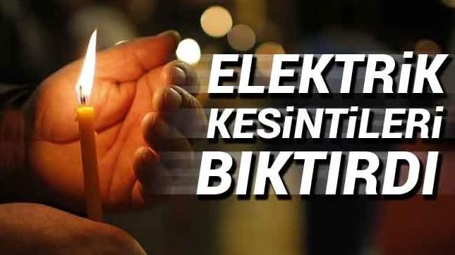 SAPANCA'DA YAŞANAN ELEKTRİK KESİNTİLERİ BIKTIRDI..!