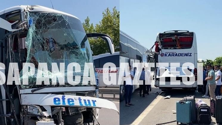 YOLCU OTOBÜSLERİ ÇARPIŞTI: 4 YARALI