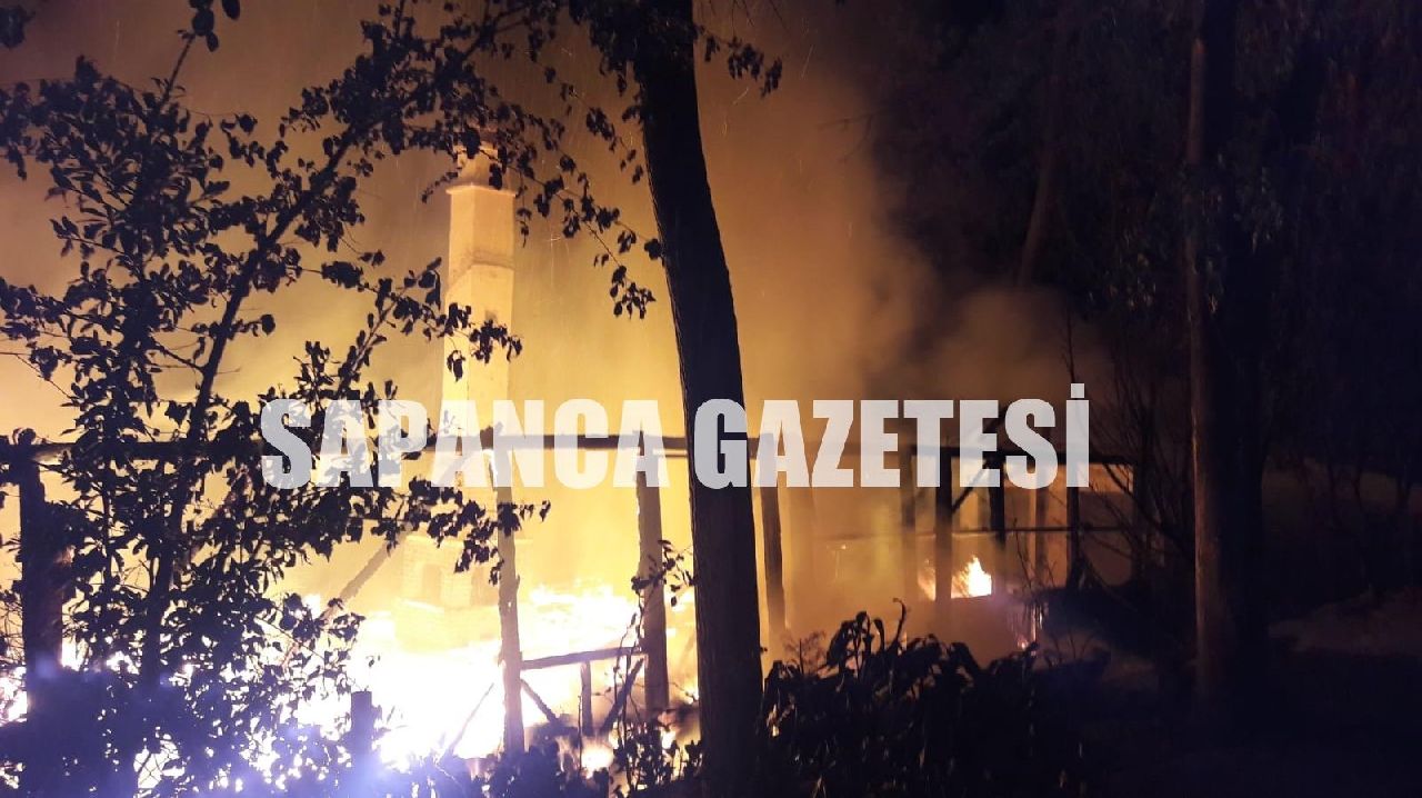 SAPANCA'DA YANAN AHŞAP RESTORAN KULLANILAMAZ HALE GELDİ