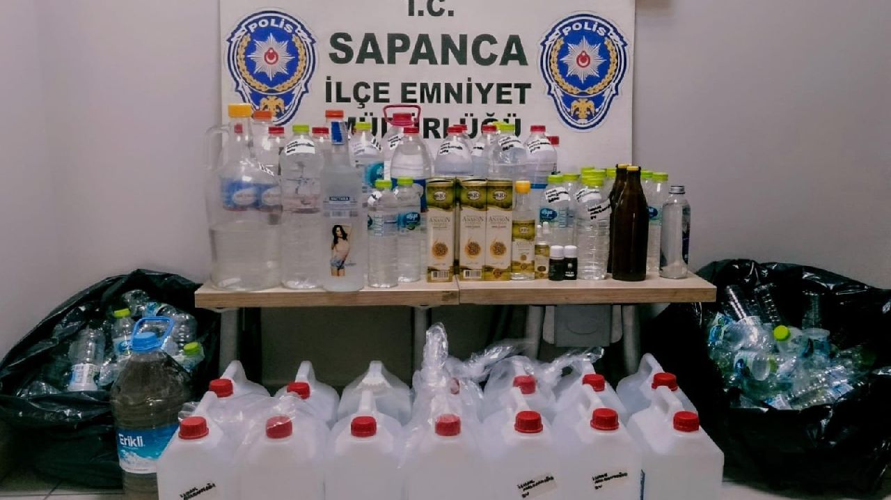 SAPANCA'DA SAHTE İÇKİ OPERASYONU