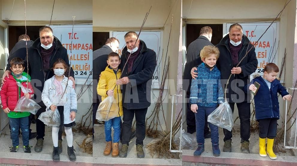 GELENEK DEĞİŞMEDİ KARNE HEDİYESİ MEYVE FİDESİ