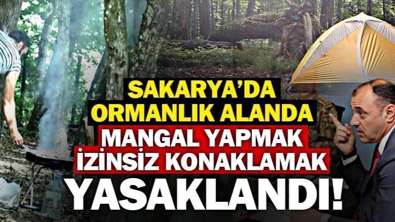 ORMANLIK ALANDA MANGAL YAPMAK VE İZİNSİZ KONAKLAMAK YASAKLANDI!