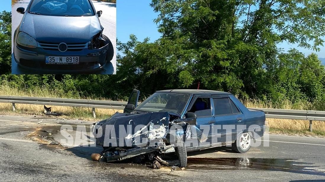 SAPANCA'DA TRAFİK KAZASI: 1 YARALI