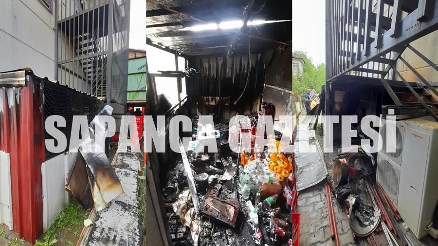 İŞ YERİ DEPOSUNDAKİ YANGIN BÜYÜMEDEN SÖNDÜRÜLDÜ