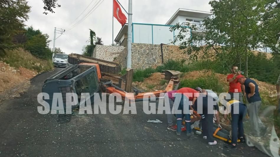 SAPANCA'DA KEPÇE DEVRİLDİ: 1 YARALI