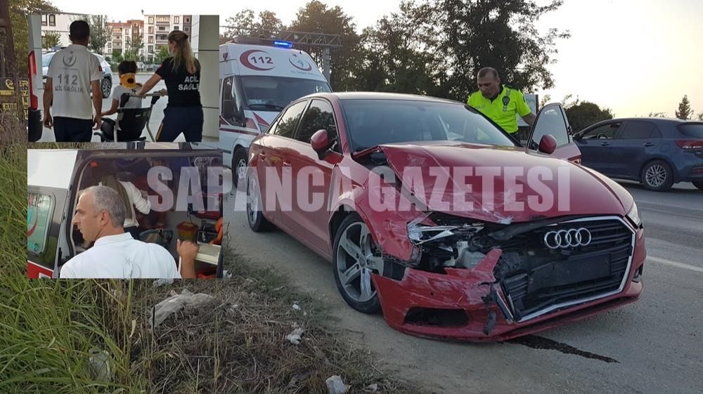 SAPANCA'DA TRAFİK KAZASI: 3 YARALI