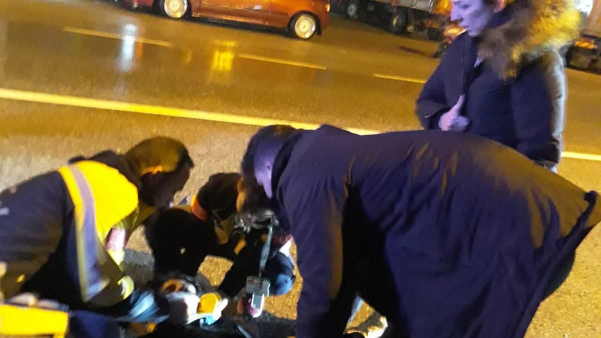 SAPANCA'DA MOTOSİKLET KAZASI: 1 YARALI