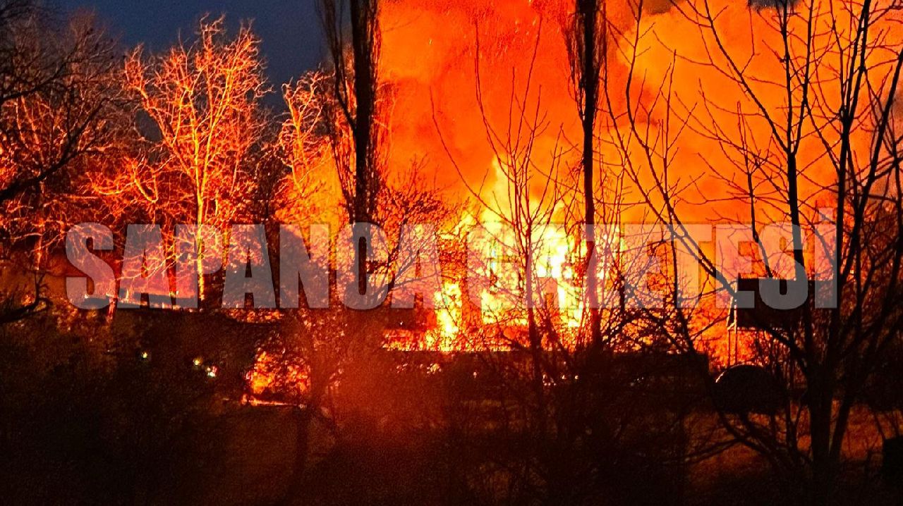 SAPANCA'DA BUNGALOV YANGINI