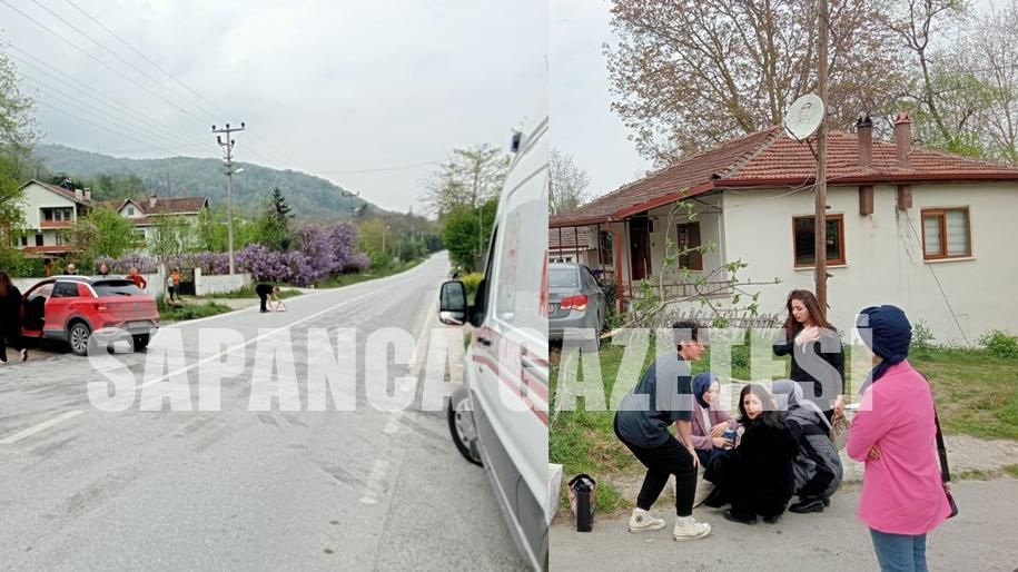 SAPANCA'DA SUV ARAÇ İLE OTOMOBİL ÇARPIŞTI: 1 YARALI