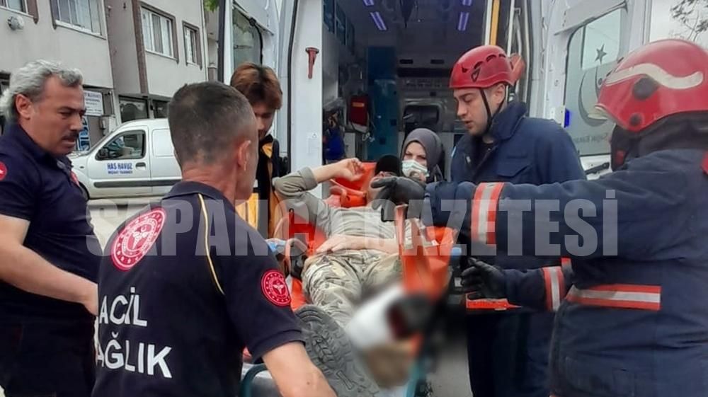 SAPANCA'DA İŞ KAZASI: 1 YARALI