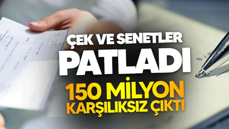 SAKARYA'DA ÇEK VE SENETLER PATLADI... 150 MİLYON KARŞILIKSIZ ÇIKTI!