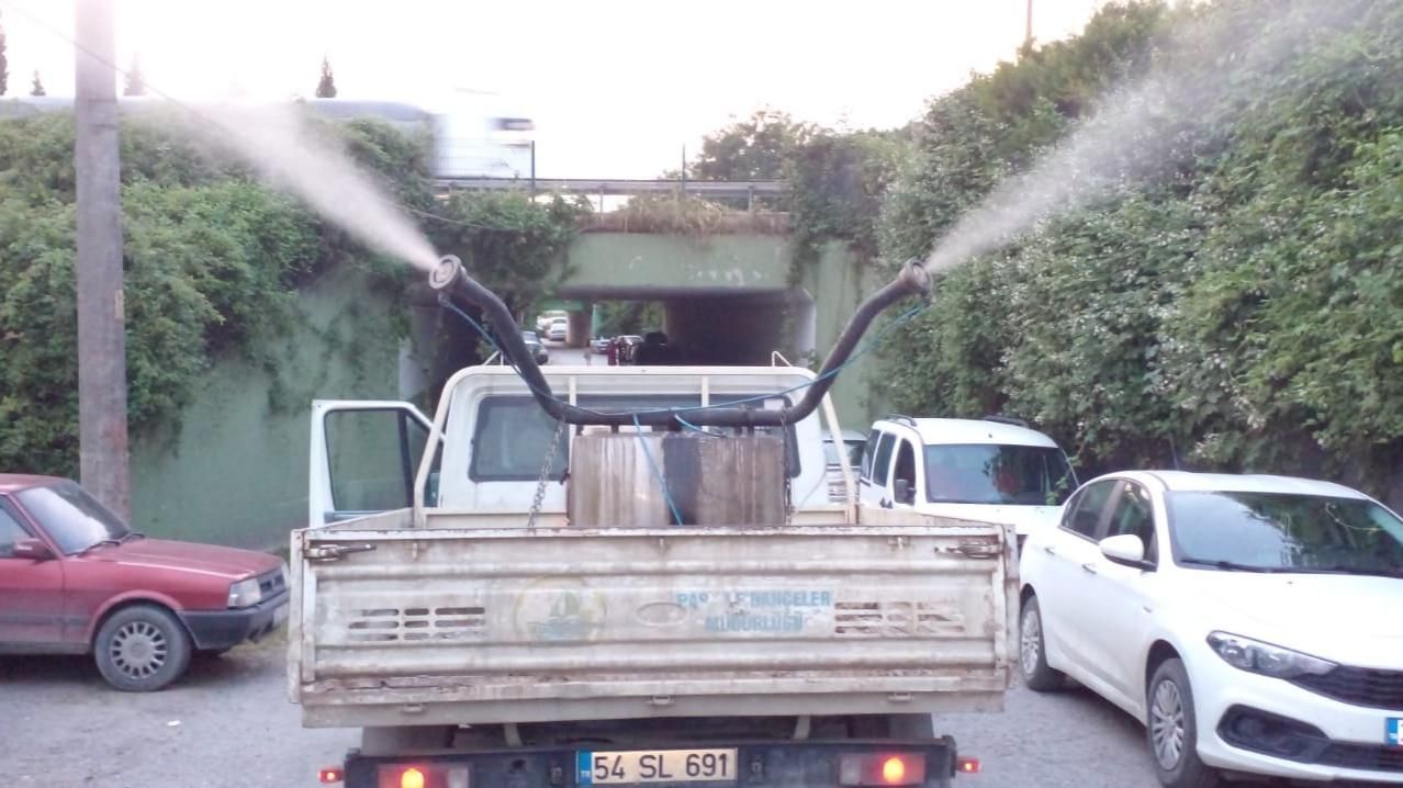 SAPANCA'DA İLAÇLAMA ÇALIŞMALARI ARALIKSIZ SÜRÜYOR