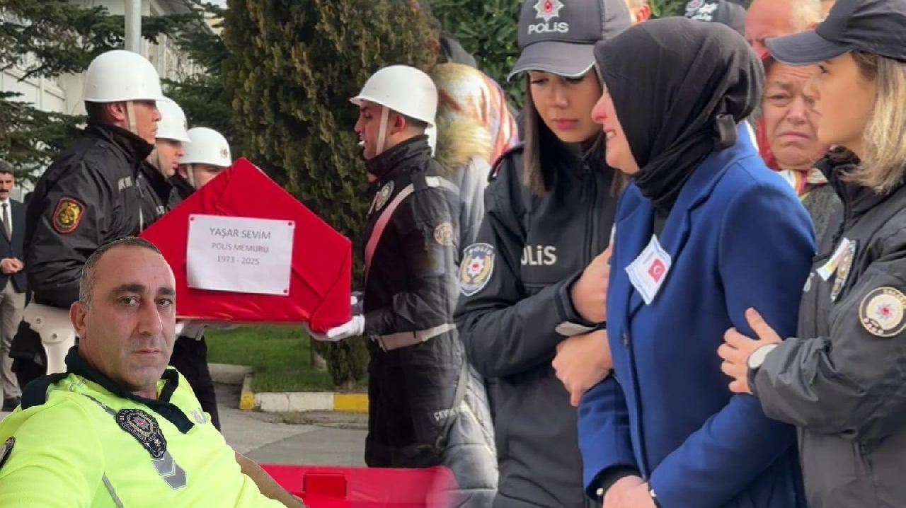 POLİS MEMURU YAŞAR SEVİM İÇİN RESMİ TÖREN DÜZENLENDİ