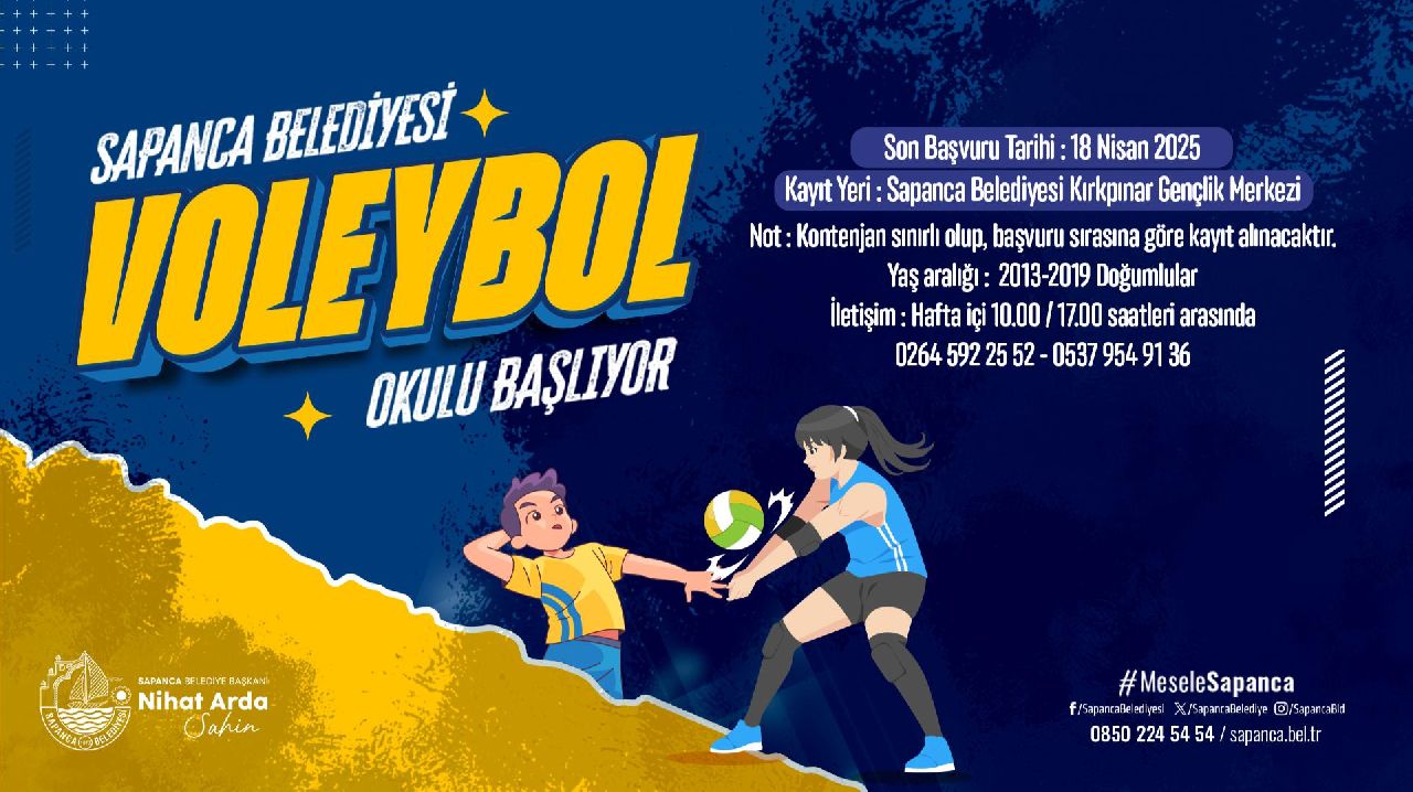 ÇOCUKLARA YÖNELİK VOLEYBOL OKULU KAYITLARI BAŞLADI