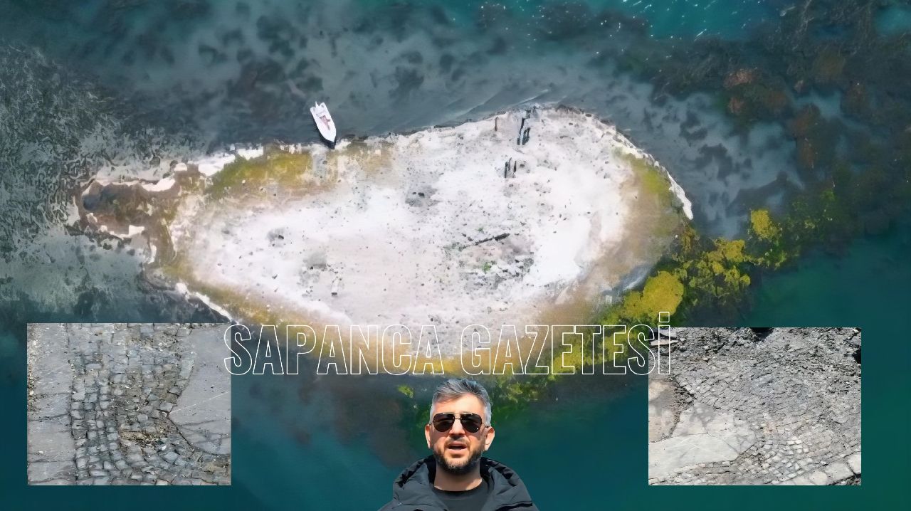 SAPANCA GÖLÜ'NDE TARİHİ MOZAİKLER ORTAYA ÇIKTI