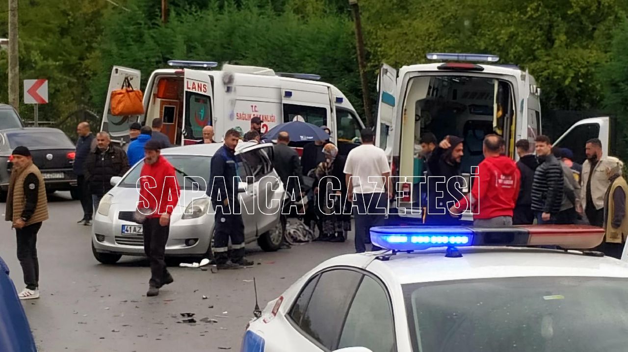 SAPANCA'DA TRAFİK KAZASI: 3 YARALI
