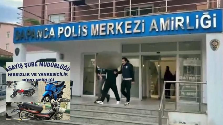 3 MOTOSİKLET ÇALAN 17 YAŞINDAKİ HIRSIZ TUTUKLANDI
