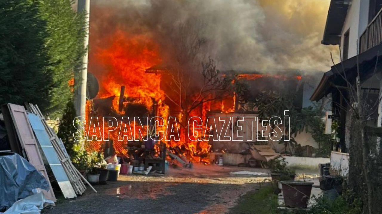 SAPANCA'DA ÇIKAN YANGIN İTFAİYE EKİPLERİNCE SÖNDÜRÜLDÜ